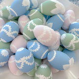 Green & White Fern + Pearl Easter Egg