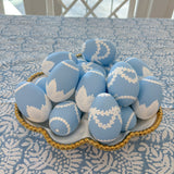 Blue & White Garland Easter Egg