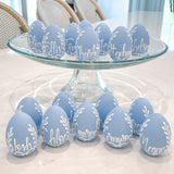 Personalized Blue & White Standalone Easter Eggs