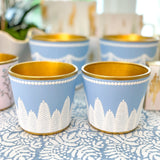 Blue + White 4.5" Fern Cachepot