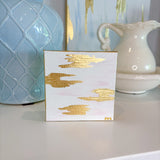 "Dawn on the Horizon", 5" x 5" Acrylic and Gold Leaf on Gallery-Wrapped Canvas