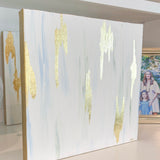 "Golden Light", 14" x 14" Acrylic and Gold Leaf on Gallery-Wrapped Canvas