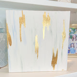 "Golden Light", 14" x 14" Acrylic and Gold Leaf on Gallery-Wrapped Canvas