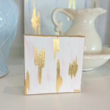 "Grace", 5" x 5" Acrylic and Gold Leaf on Gallery-Wrapped Canvas