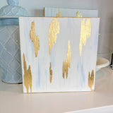 "Grace Upon Grace", 10" x 10" Acrylic and Gold Leaf on Gallery-Wrapped Canvas
