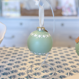 Green & White Boxwood + Berry Ornament