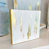 "Heavenward", 8" x 8" Acrylic and Gold Leaf on Gallery-Wrapped Canvas