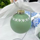 Green And White Wedgwood Inspired Ornament