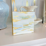 "Marshlight", 6" x 6" Acrylic and Gold Leaf on Gallery-Wrapped Canvas