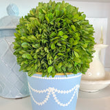 Blue + White 5.5" Draped Garland Cachepot