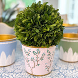Pink Chinoiserie 4.5" Cachepot