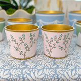 Pink Chinoiserie 4.5" Cachepot