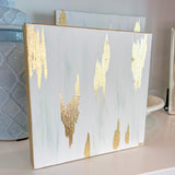"Quiet Mercy", 10" x 10" Acrylic and Gold Leaf on Gallery-Wrapped Canvas