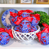 Red And Blue Chinoiserie Ornament